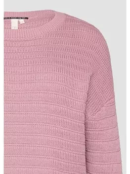 Пуловер QS Strickpullover langarm, розовый