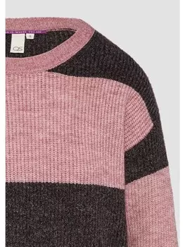 Пуловер QS Strickpullover langarm, розовый