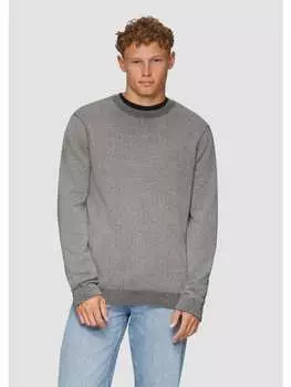 Пуловер QS Strickpullover langarm, серый