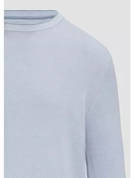 Пуловер QS Strickpullover langarm, синий