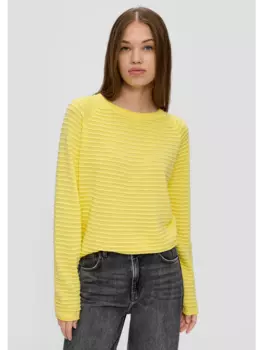 Пуловер QS, желтый