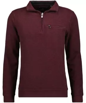 Пуловер Ragman Sweatshirt mit Stehkragen und Zip, цвет Barolo