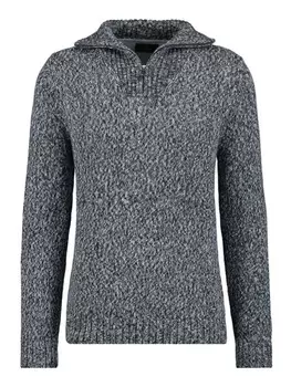 Пуловер Ragman V-Ausschnitt Pullover, серый