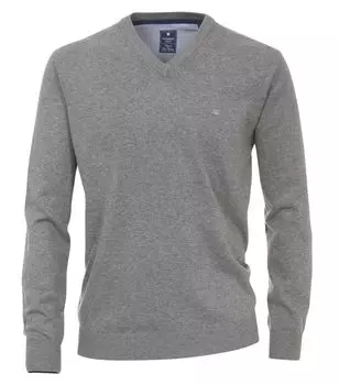 Пуловер Redmond V Ausschnitt, серый
