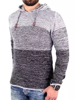 Пуловер RESLAD Strickpullover Colorblock, черный