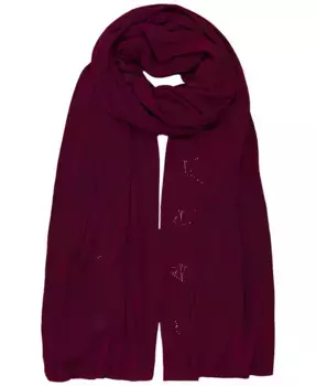 Пуловер с ажурной вязкой и логотипом Pointelle Wrap Lauren Ralph Lauren, фиолетовый