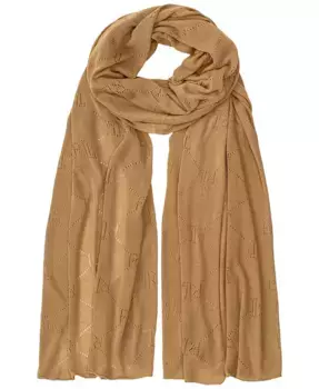 Пуловер с ажурной вязкой и логотипом Pointelle Wrap Lauren Ralph Lauren, коричневый