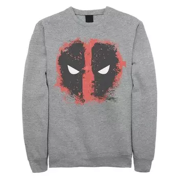 Пуловер с графическим логотипом Marvel Deadpool для юниоров, цвет Athletic Heather