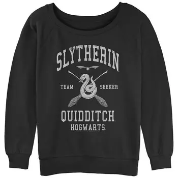 Пуловер с графическим рисунком для юниоров Harry Potter Slytherin Team Seeker Licensed Character, черный
