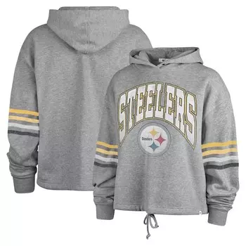 Пуловер с капюшоном 47 Pittsburgh Steelers, серый