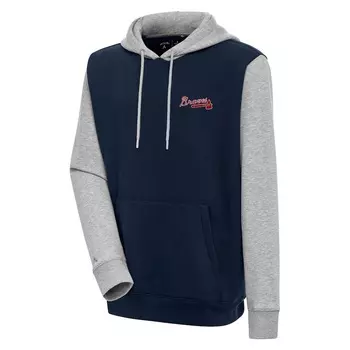 Пуловер с капюшоном Antigua Atlanta Braves, нави