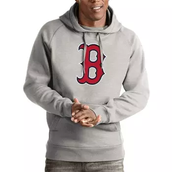 Пуловер с капюшоном Antigua Boston Red Sox, серый