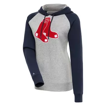 Пуловер с капюшоном Antigua Boston Red Sox, серый