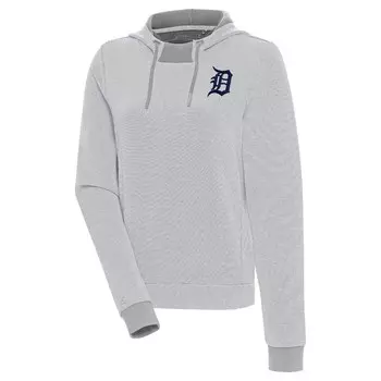 Пуловер с капюшоном Antigua Detroit Tigers, серый