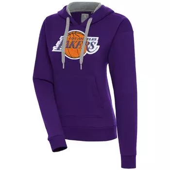 Пуловер с капюшоном Antigua Los Angeles Lakers, фиолетовый