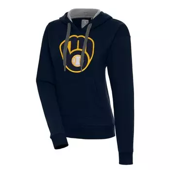 Пуловер с капюшоном Antigua Milwaukee Brewers, нави