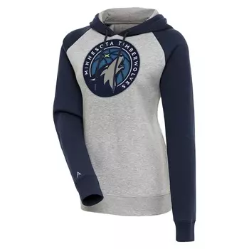 Пуловер с капюшоном Antigua Minnesota Timberwolves, серый