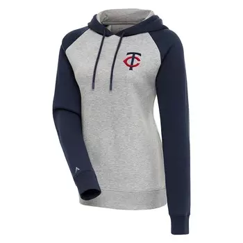 Пуловер с капюшоном Antigua Minnesota Twins, серый