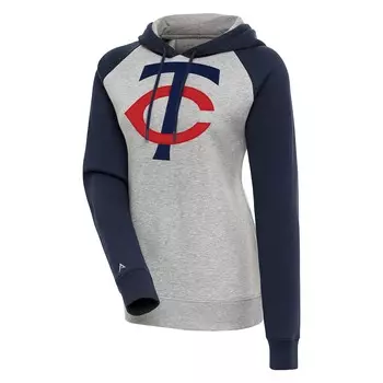 Пуловер с капюшоном Antigua Minnesota Twins, серый