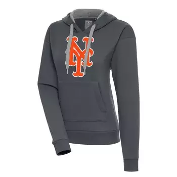 Пуловер с капюшоном Antigua New York Mets, угольный