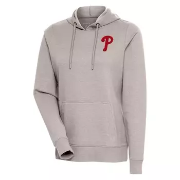 Пуловер с капюшоном Antigua Philadelphia Phillies, серый