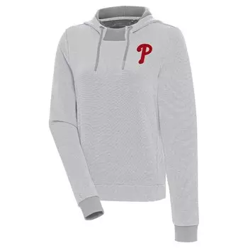 Пуловер с капюшоном Antigua Philadelphia Phillies, серый