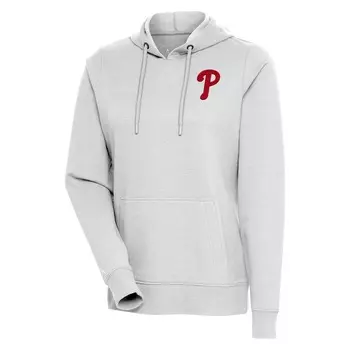 Пуловер с капюшоном Antigua Philadelphia Phillies, серый