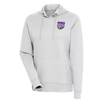 Пуловер с капюшоном Antigua Sacramento Kings, серый