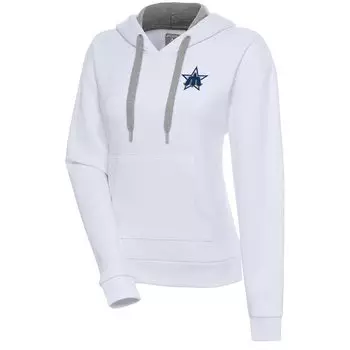 Пуловер с капюшоном Antigua Seattle Mariners, белый