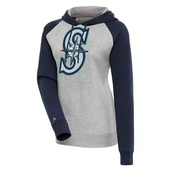 Пуловер с капюшоном Antigua Seattle Mariners, серый
