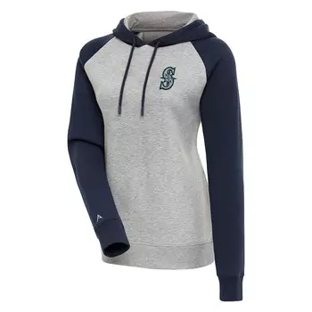 Пуловер с капюшоном Antigua Seattle Mariners, серый