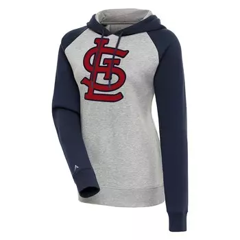 Пуловер с капюшоном Antigua St Louis Cardinals, серый
