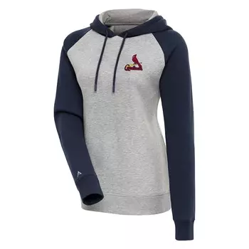 Пуловер с капюшоном Antigua St Louis Cardinals, серый