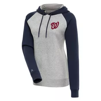 Пуловер с капюшоном Antigua Washington Nationals, серый