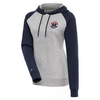 Пуловер с капюшоном Antigua Washington Wizards, серый