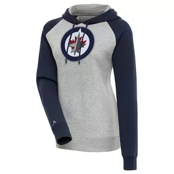 Пуловер с капюшоном Antigua Winnipeg Jets, серый