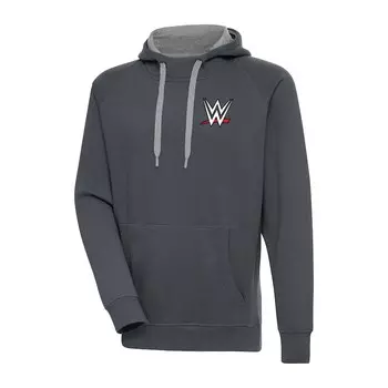 Пуловер с капюшоном Antigua Wwe Merchandise, угольный