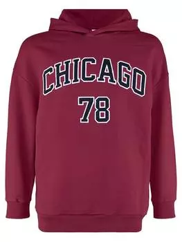 Пуловер с капюшоном Blue Effect, бордо