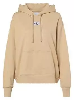 Пуловер с капюшоном Calvin Klein Jeans, бежевый