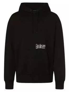 Пуловер с капюшоном Calvin Klein Jeans, черный