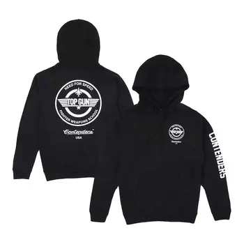 Пуловер с капюшоном Contenders Clothing Top Gun, черный
