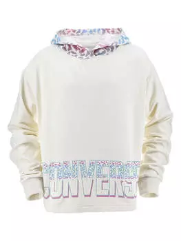 Пуловер с капюшоном Converse, кремовый