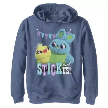 Пуловер с капюшоном Disney/Pixar «История игрушек 4» для мальчиков 8–20 лет «Утка и кролик Stick With Us» Disney / Pixar