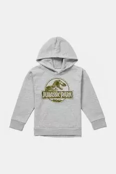 Пуловер с капюшоном для мальчиков Dino Camo Jurassic Park, серый