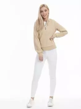 Пуловер с капюшоном Dreimaster, бежевый