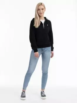 Пуловер с капюшоном Dreimaster, черный