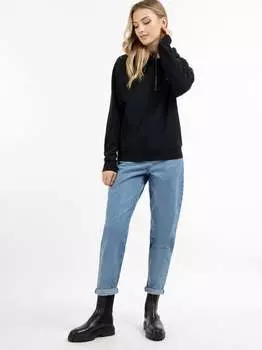 Пуловер с капюшоном Dreimaster, черный