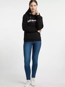 Пуловер с капюшоном Dreimaster, черный