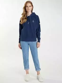 Пуловер с капюшоном Dreimaster, синий