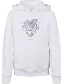 Пуловер с капюшоном F4NT4STIC, белый